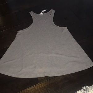 Free People Grey Racerback Tank